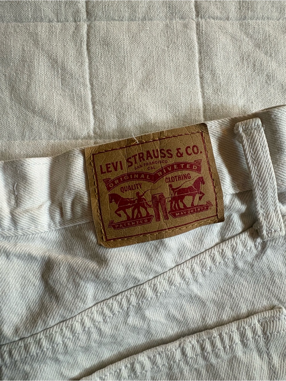 Women’s Levi's White Denim Jeans